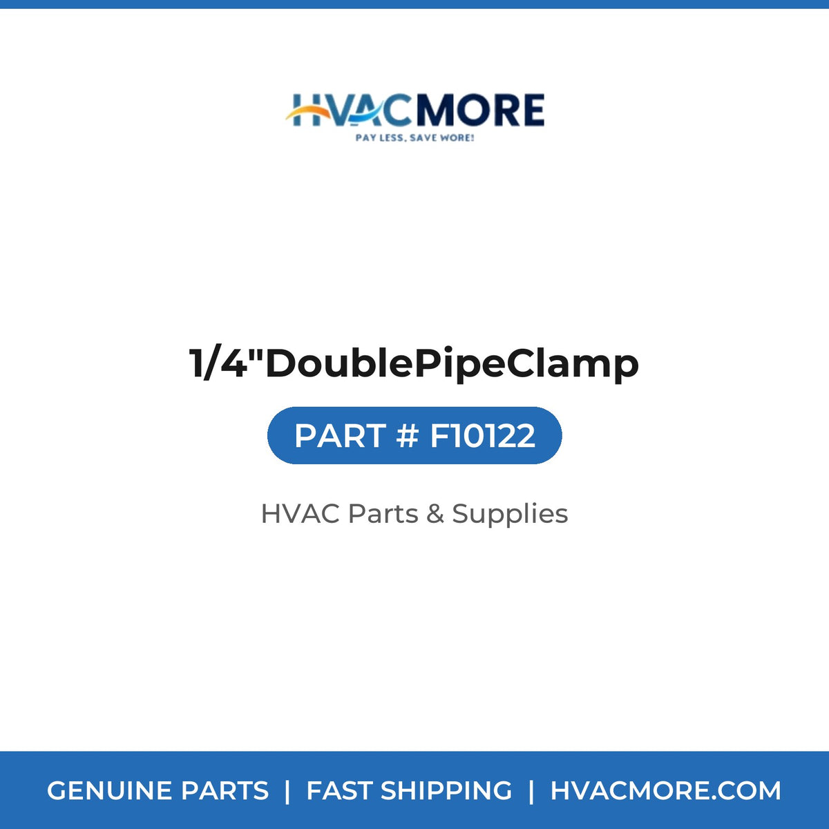 1/4"DoublePipeClamp F10122
