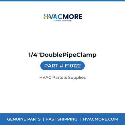 1/4"DoublePipeClamp F10122