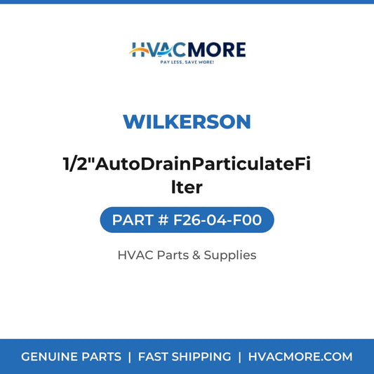 Wilkerson 1/2"AutoDrainParticulateFilter F26-04-F00