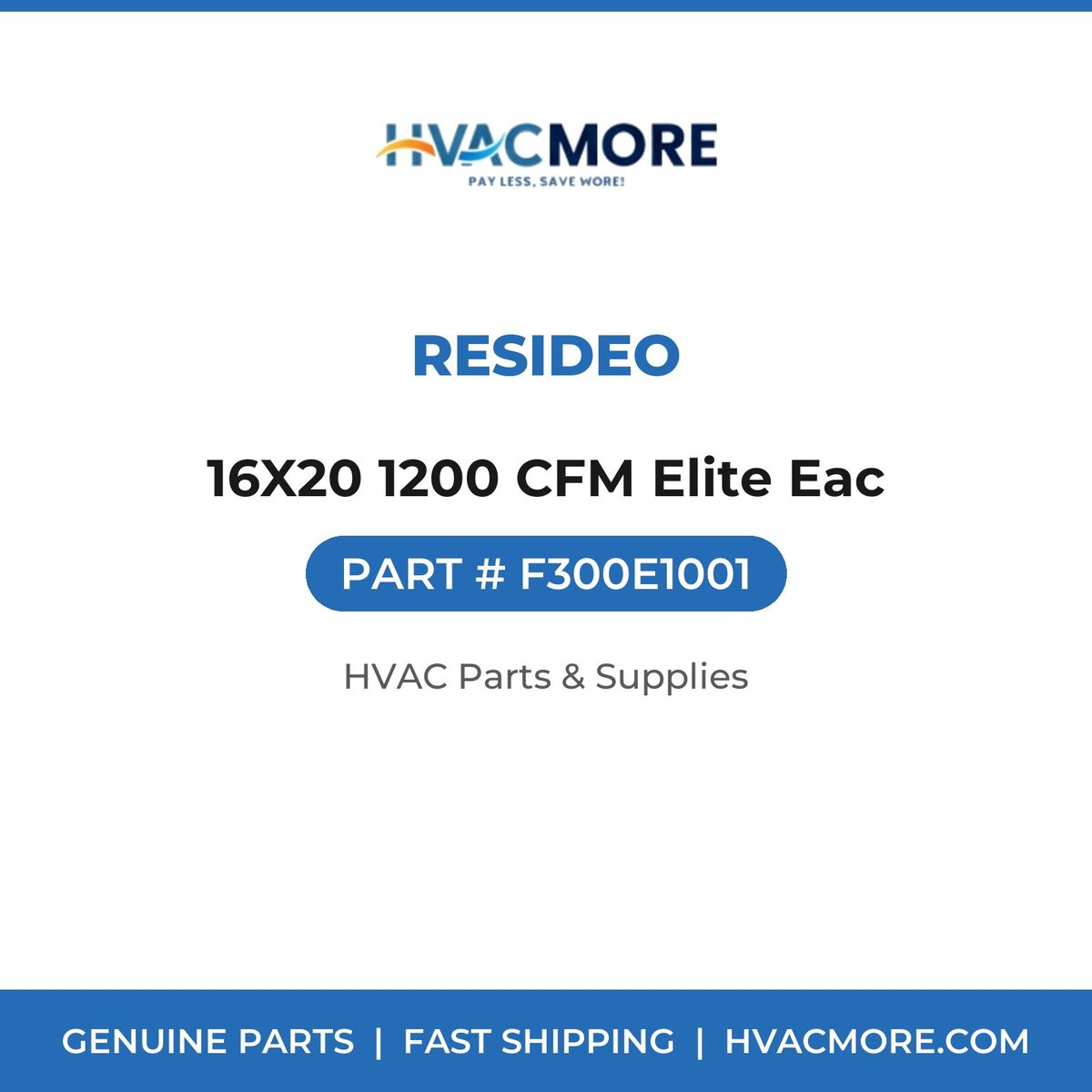 Resideo 16X20 1200 CFM Elite Eac F300E1001