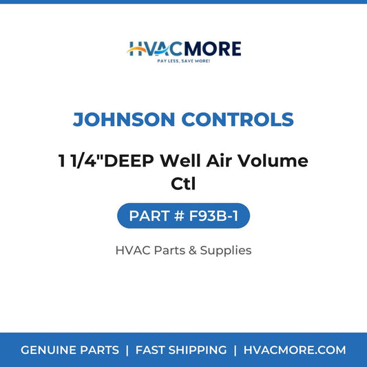 Johnson Controls 1 1/4"DEEP Well Air Volume Ctl F93B-1