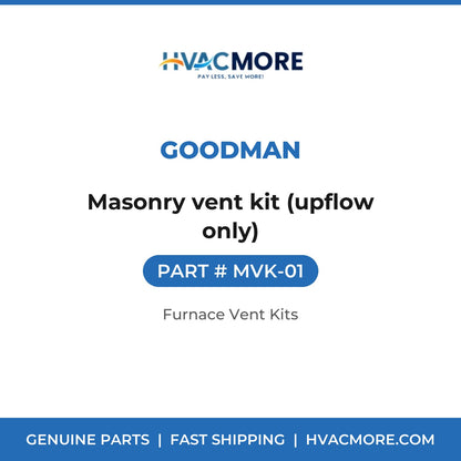 Goodman MVK-01 Masonry vent kit (upflow only) - HVAC MORE