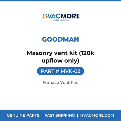 Goodman MVK-02 Masonry vent kit (120k upflow only) - HVAC MORE