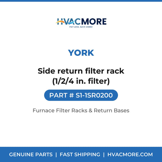 York S1-1SR0200 Side return filter rack (1/2/4 in. filter) - HVAC MORE