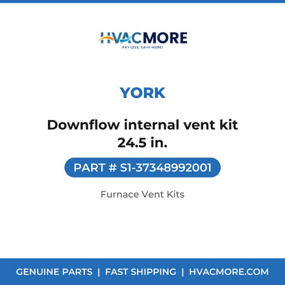 York S1-37348992001 Downflow internal vent kit 24.5 in. - HVAC MORE