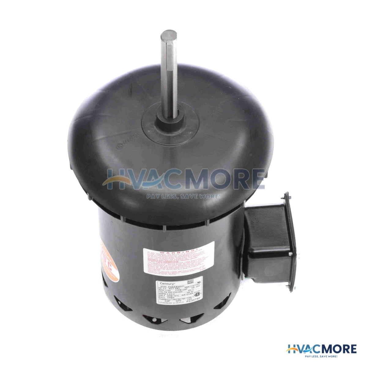 Century 5-5/8" 3-PHASE Deluxe Condenser Motor W/ 5/8" Flat & Key-B (4.0/2.0A) FC3076F