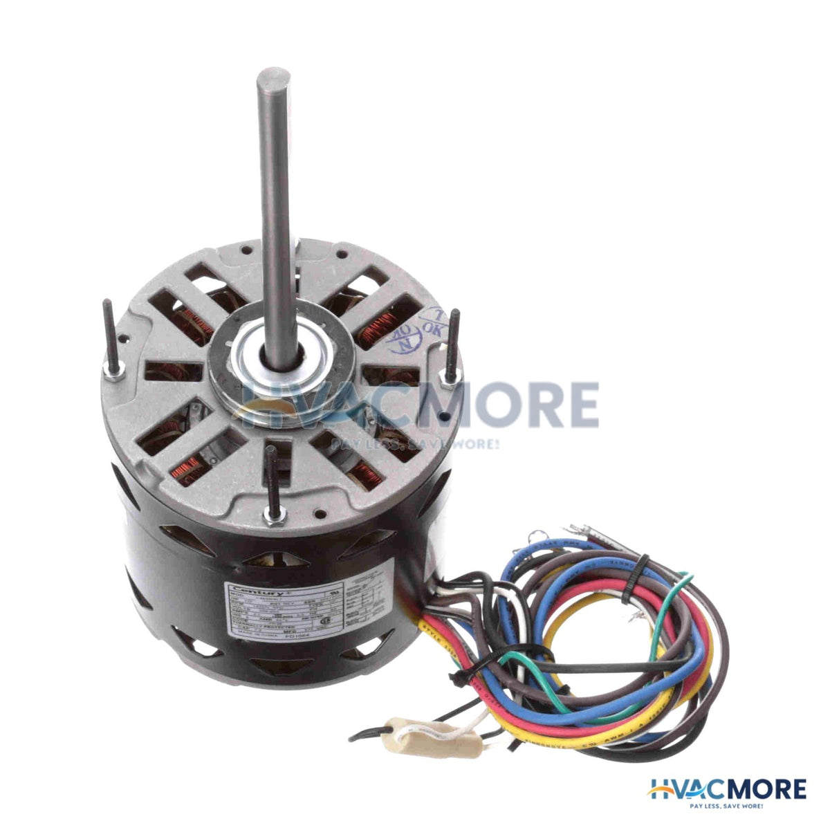 Century 5-5/8" 3-SPEED Indoor Blower Motor (208-230V, 1625 RPM, 1/2 HP) FD1054