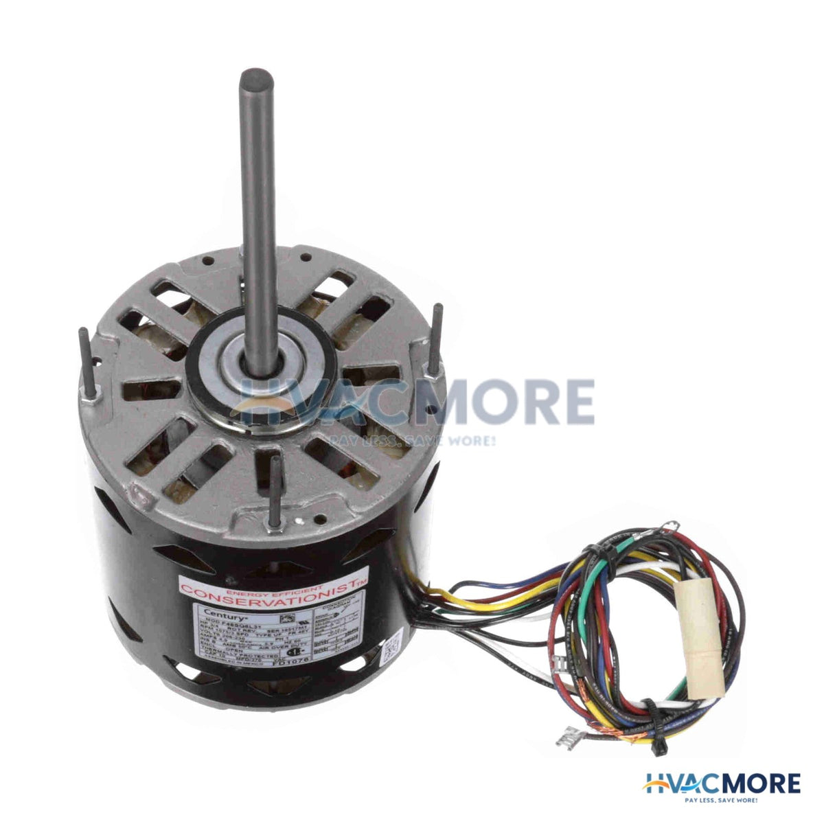 Century 5-5/8" High Efficiency Stock Motor (208-230V, 1075 RPM, 3/4 HP) FD1076