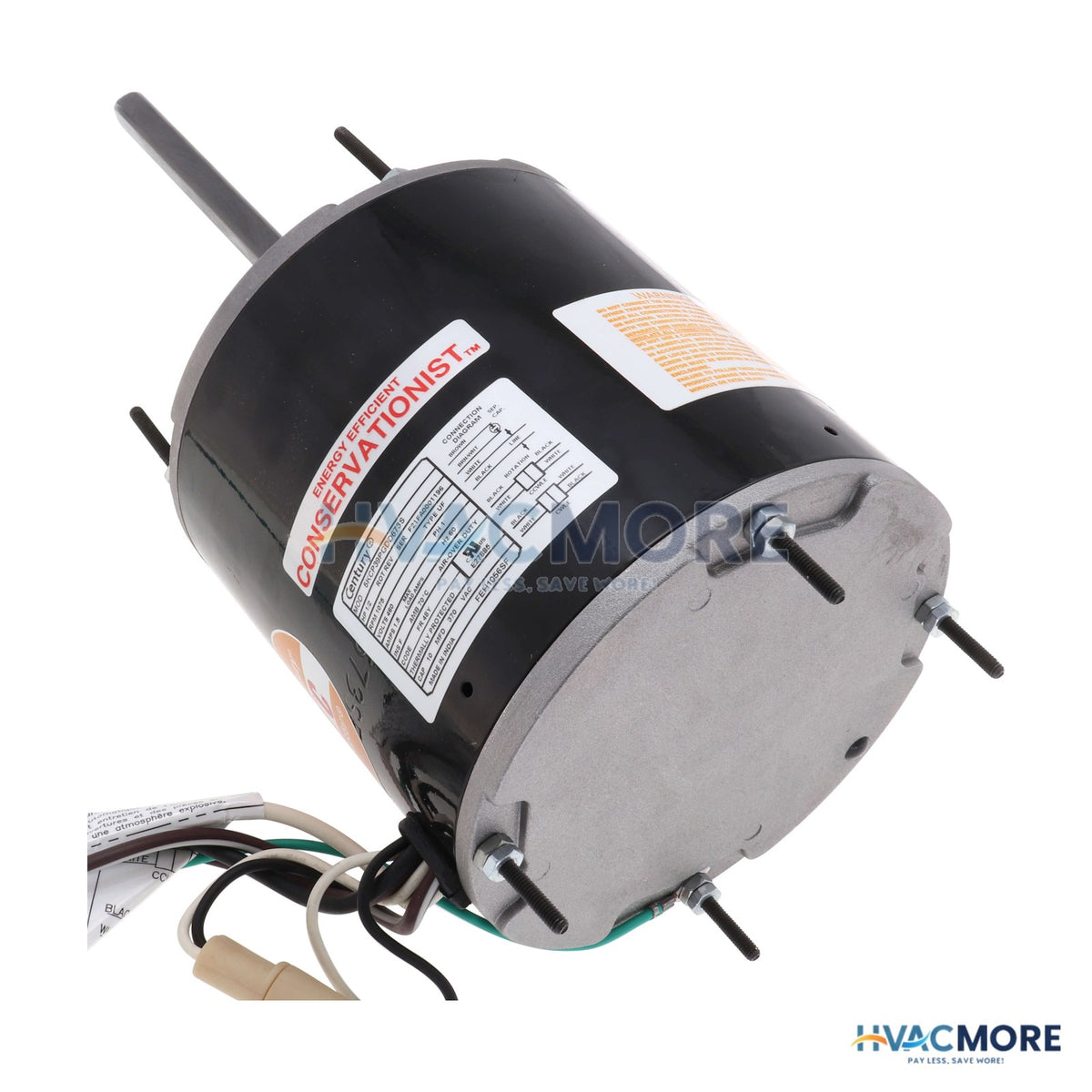 Century 5-5/8" Outdoor Ball Bearing Condenser Motor (460V, 1075 RPM, 1/2 HP) FEH1056SF