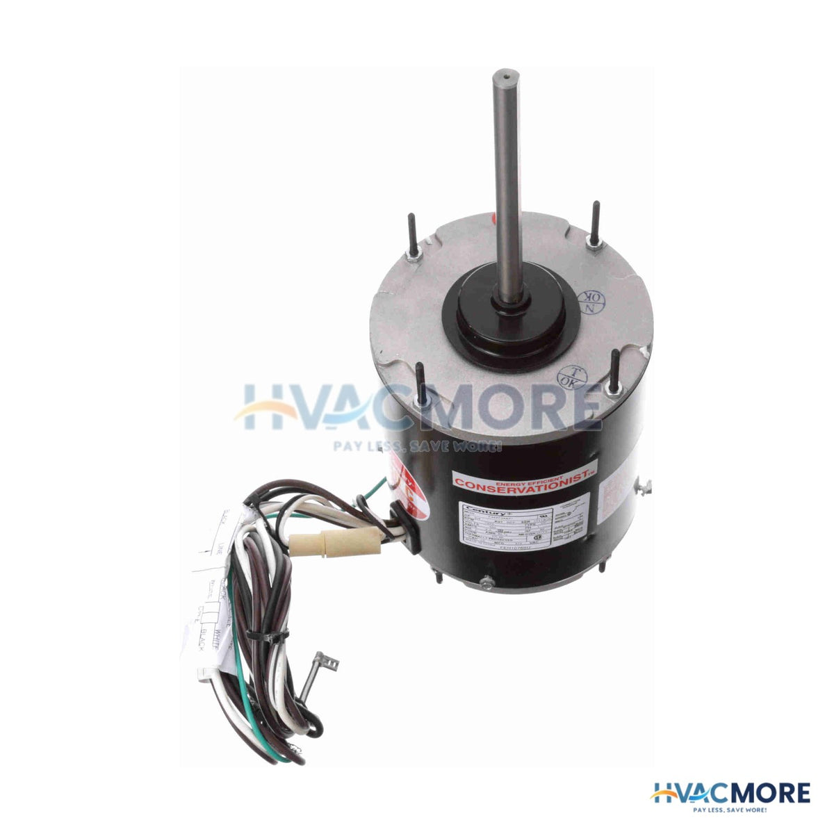 Century 460V 1 PH 3/4 HP 1075 RPM Motor FEH1076SU
