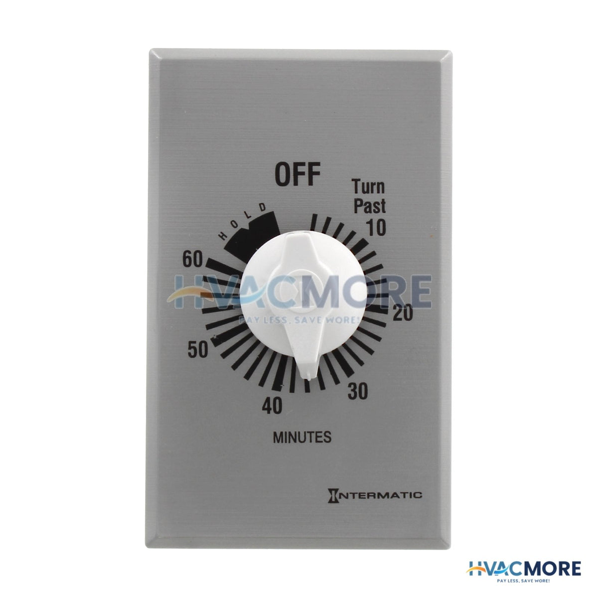Intermatic FF Series Commercial Auto-Off Timer, SPST with Hold (60 Minutes) FF60MHC
