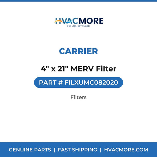 Carrier 4" x 21" MERV Filter FILXUMC082020