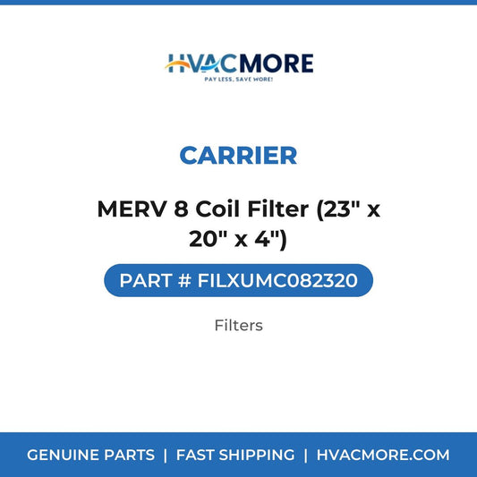Carrier MERV 8 Coil Filter (23" x 20" x 4") FILXUMC082320