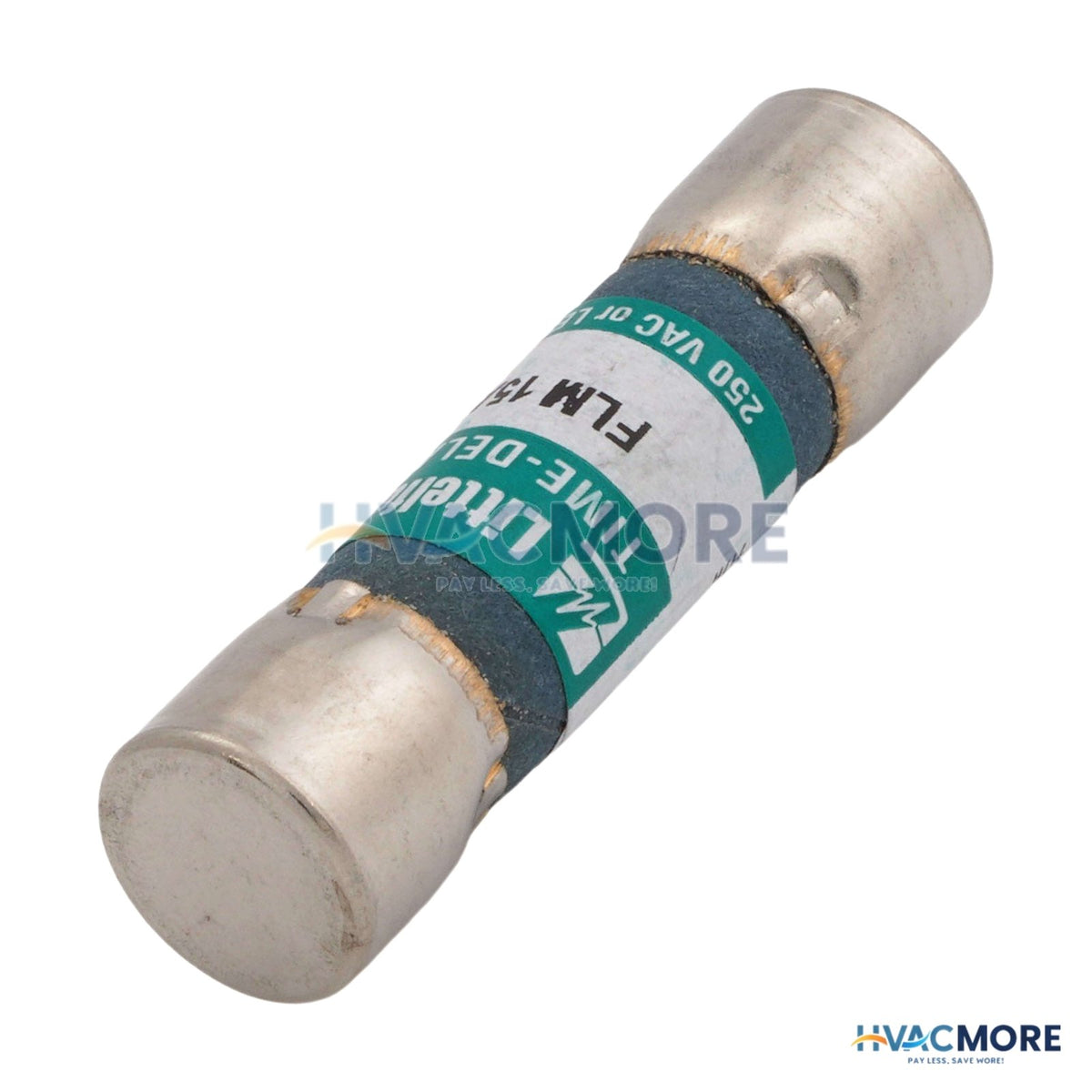 Littelfuse 15 Amp Slo-Blo Time-Delay, Midget Class Fuse (250V) FLM015
