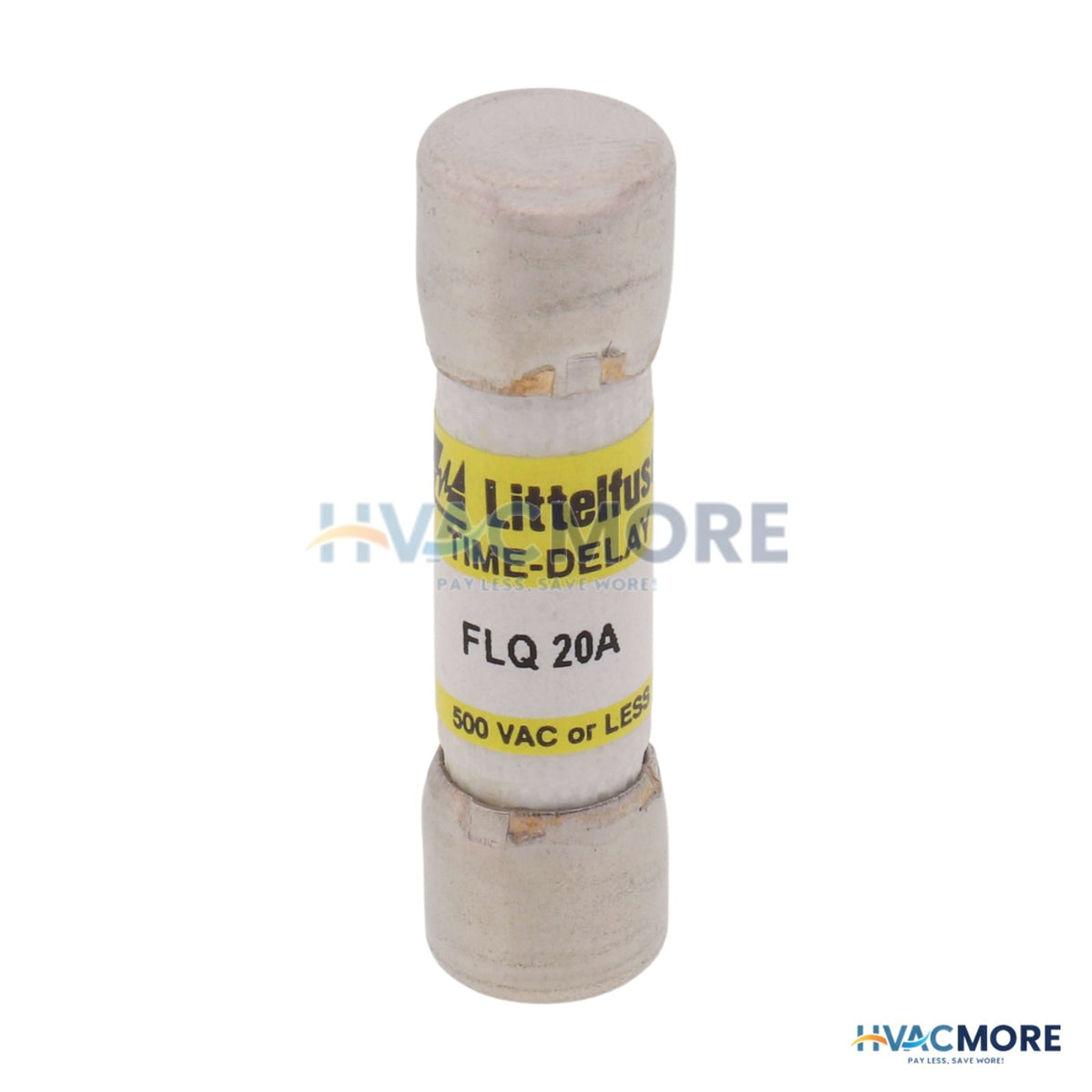 Littelfuse 20 Amp Slo-Blo Time-Delay, Midget Class Fuse, 500V FLQ020