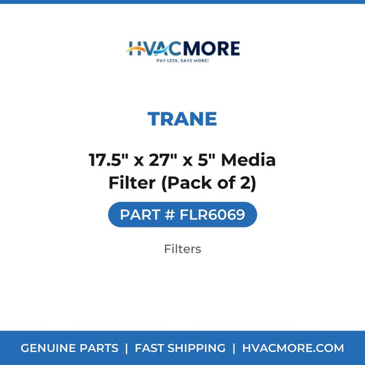 Trane 17.5" x 27" x 5" Media Filter (Pack of 2) FLR6069