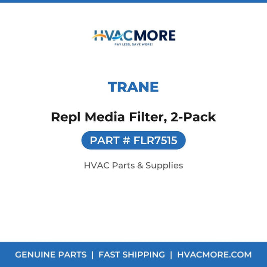 Trane Repl Media Filter, 2-Pack FLR7515