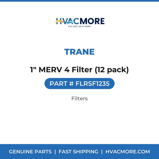 Trane 1" MERV 4 Filter (12 pack) FLRSF1235