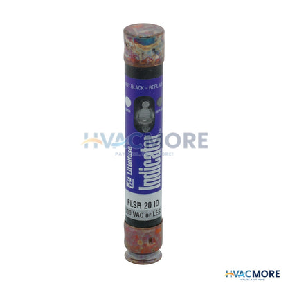 Littelfuse 20 Amp Dual-Element Time Delay, Class RK5 Indicator Power Fuse (600V) FLSR020ID