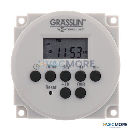 Intermatic One Channel Electronic Time Switch, 15A, SPDT Panel Mounting (120-277V) FM1D14-AV-U
