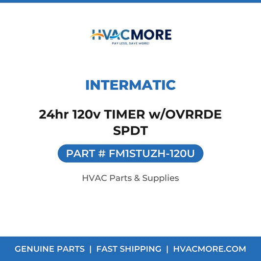 Intermatic 24hr 120v TIMER w/OVRRDE SPDT FM1STUZH-120U