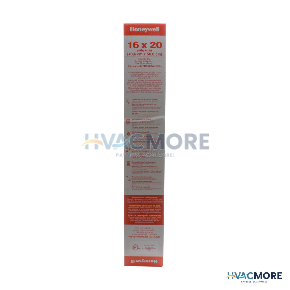 Honeywell Home TrueCLEAN Replacement Filter (16" x 20") FR8000A1620