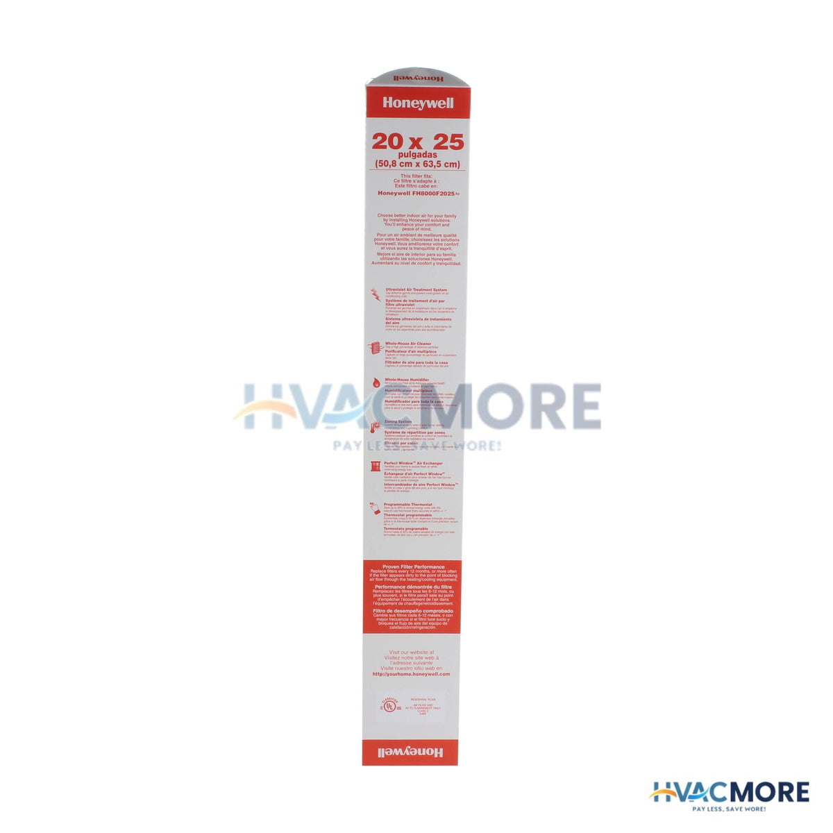 Honeywell Home TrueCLEAN Replacement Filter (20" x 25") FR8000F2025