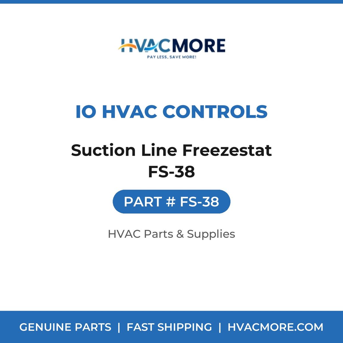 iO HVAC Controls Suction Line Freezestat FS-38 FS-38
