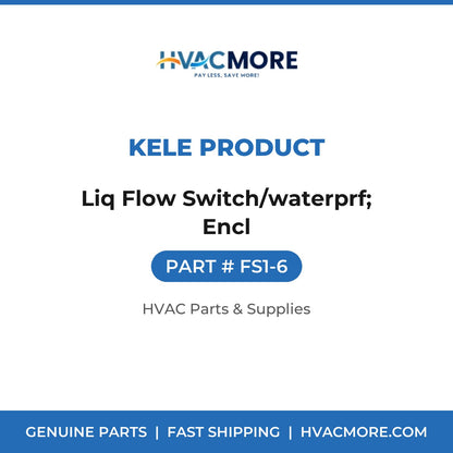 Kele Product Liq Flow Switch/waterprf; Encl FS1-6