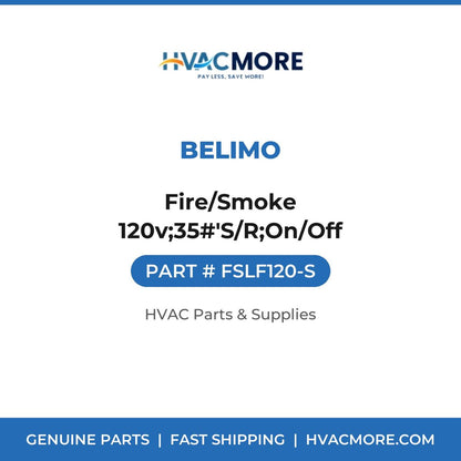 Belimo Fire/Smoke 120v;35#'S/R;On/Off FSLF120-S