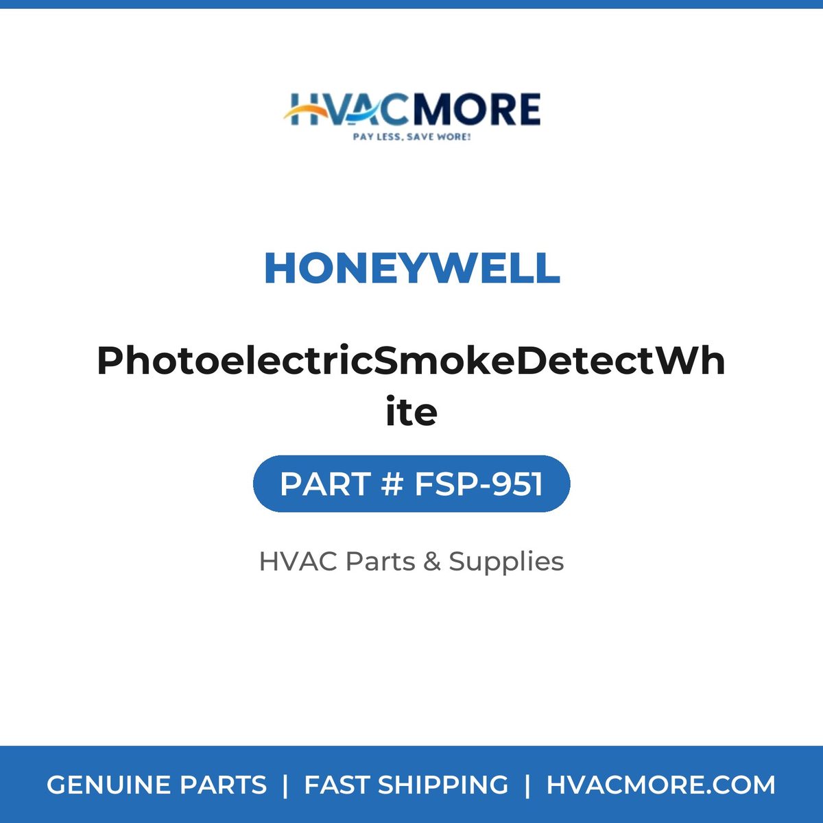 Honeywell PhotoelectricSmokeDetectWhite FSP-951