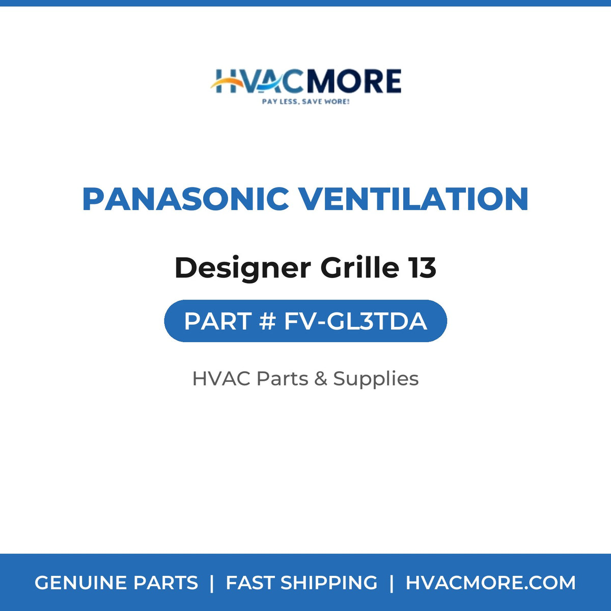 Panasonic Ventilation Designer Grille 13 FV-GL3TDA