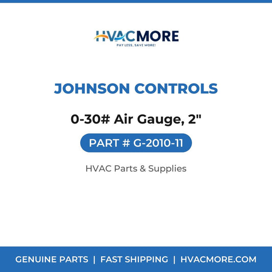 Johnson Controls 0-30# Air Gauge, 2" G-2010-11