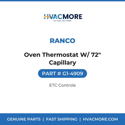 Ranco Oven Thermostat W/ 72" Capillary G1-4909