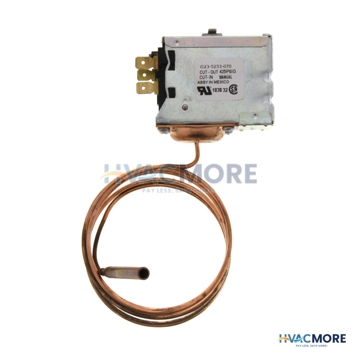 Ranco Refrigeration Pressure Control W/ 60" Capillary (150 to 450 PSI) G23-5253