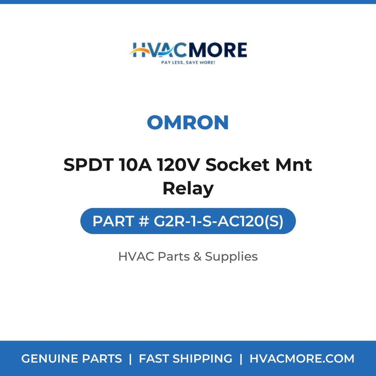 Omron SPDT 10A 120V Socket Mnt Relay G2R-1-S-AC120(S)