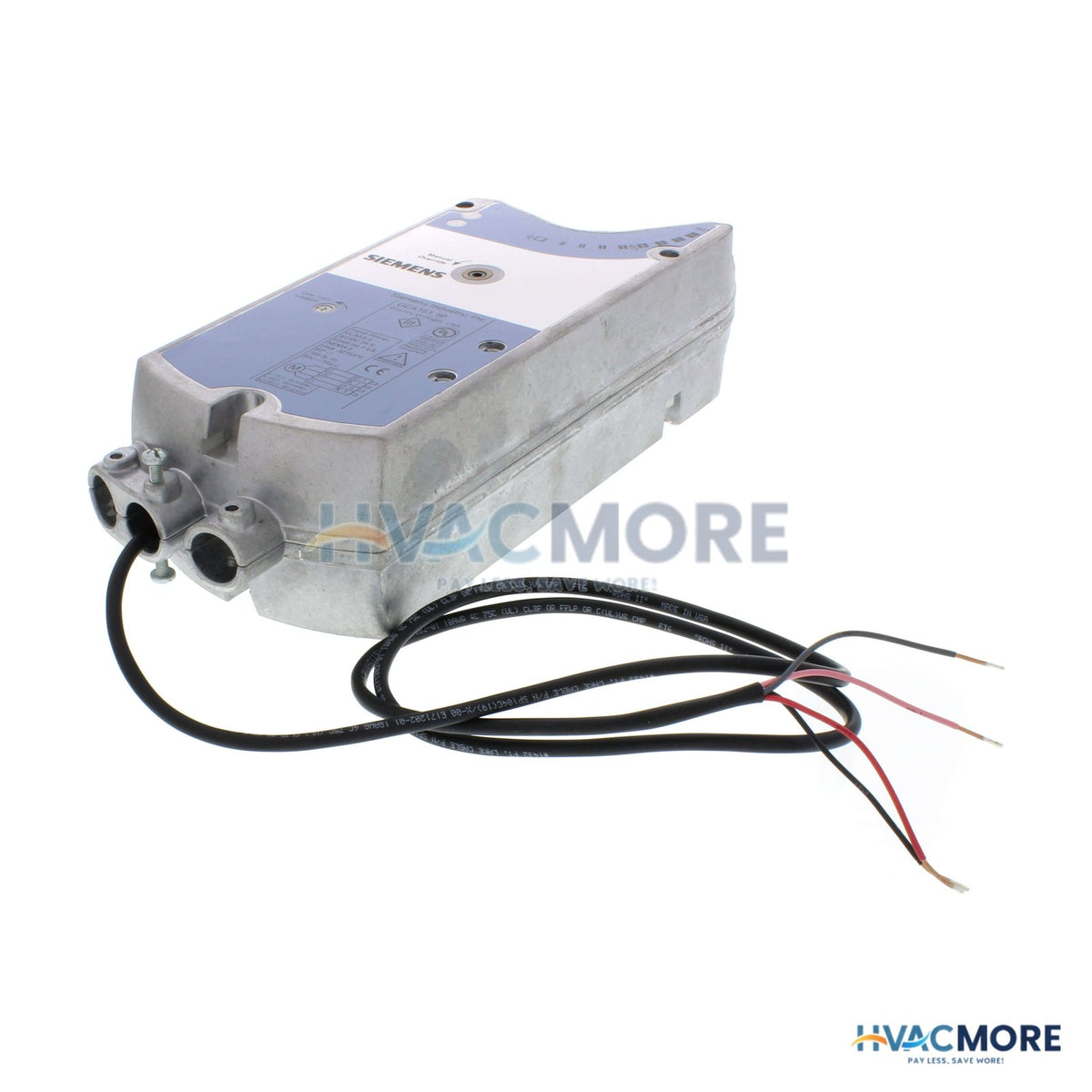 Siemens GCA Modulating SR 142 lb-in Electronic Damper Actuator W/ Plenum Cables GCA151.1P