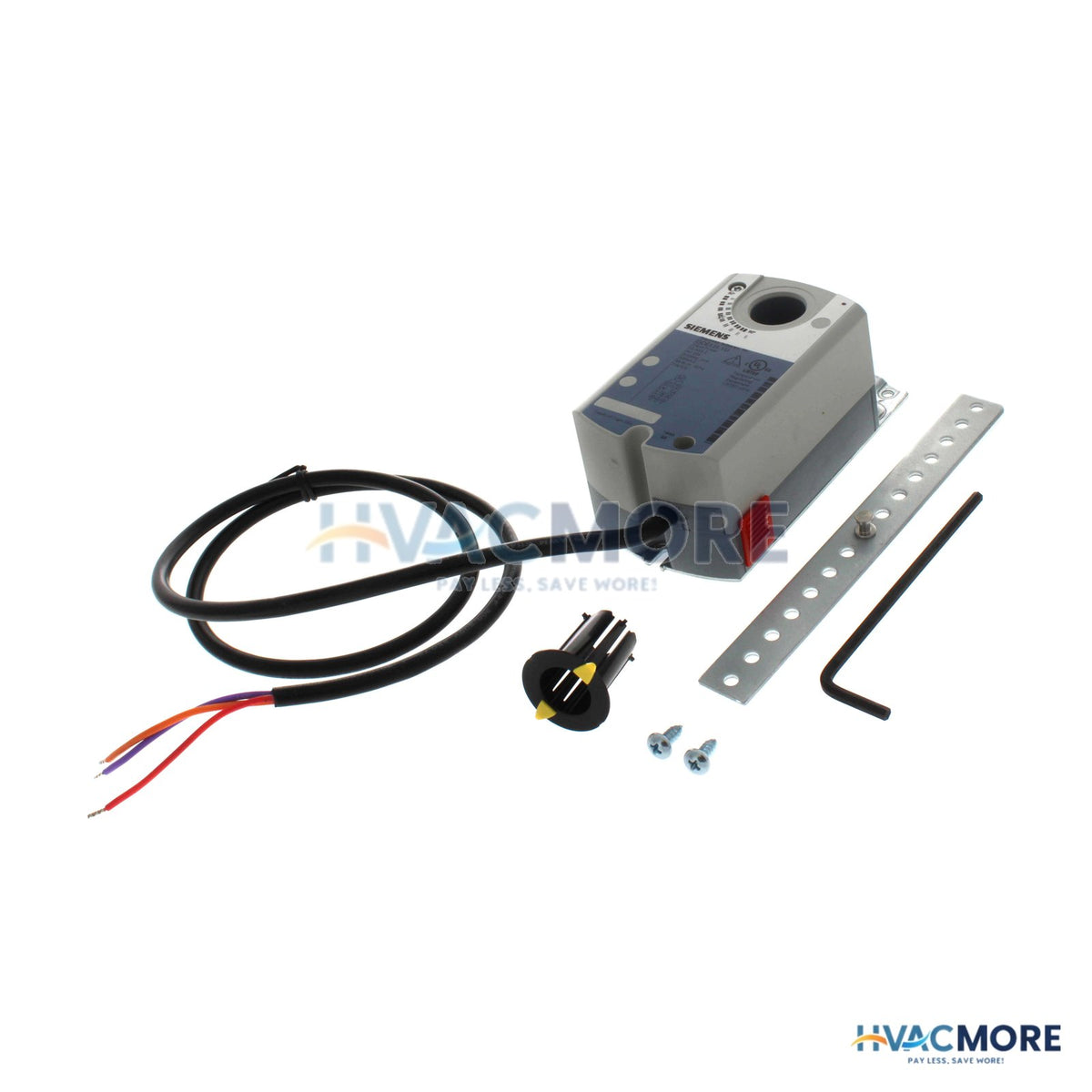 Siemens GDE 3-POSITION NSR 44 lb-in Damper Actuator W/ Standard Cables GDE131.1U