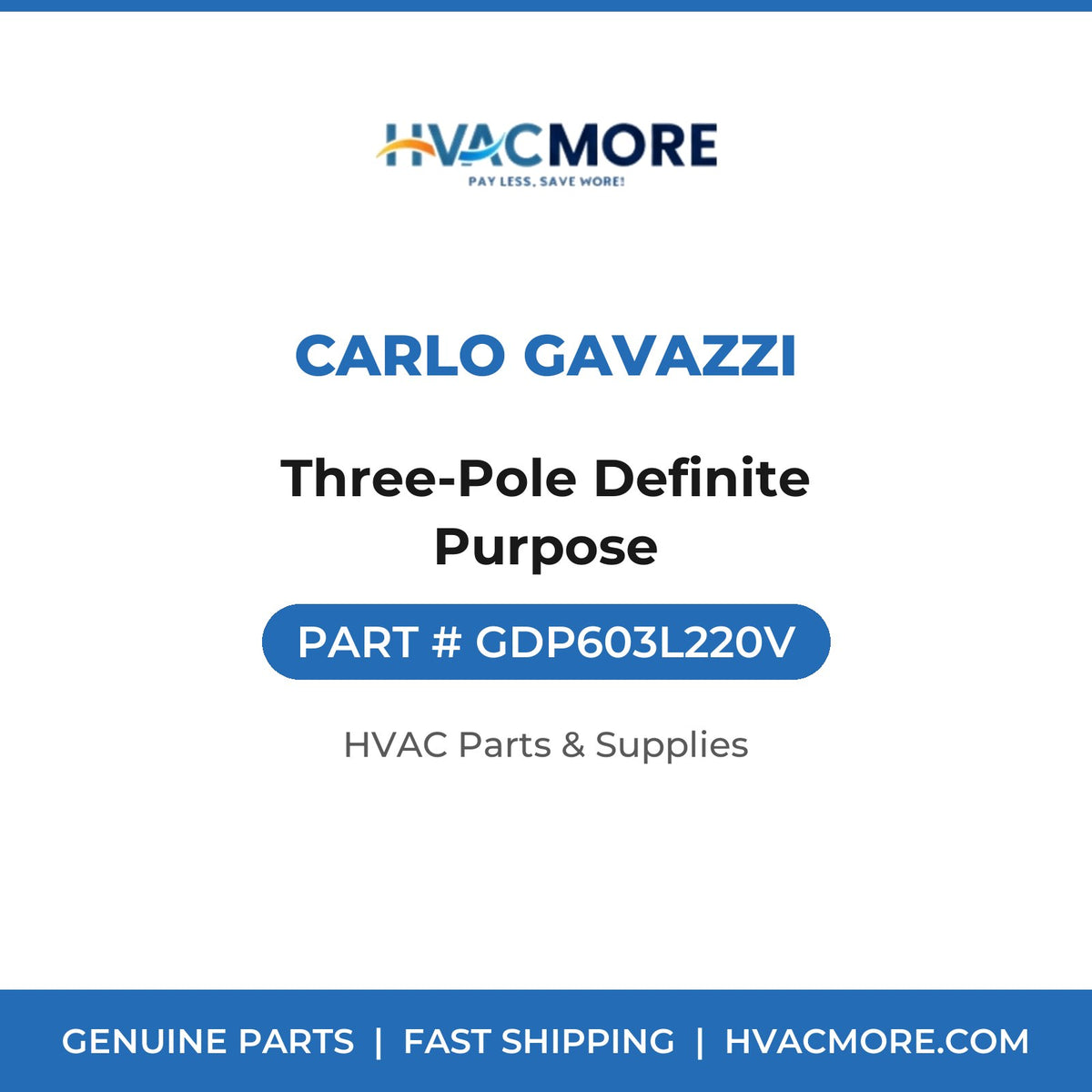 Carlo Gavazzi Three-Pole Definite Purpose GDP603L220V
