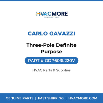 Carlo Gavazzi Three-Pole Definite Purpose GDP603L220V