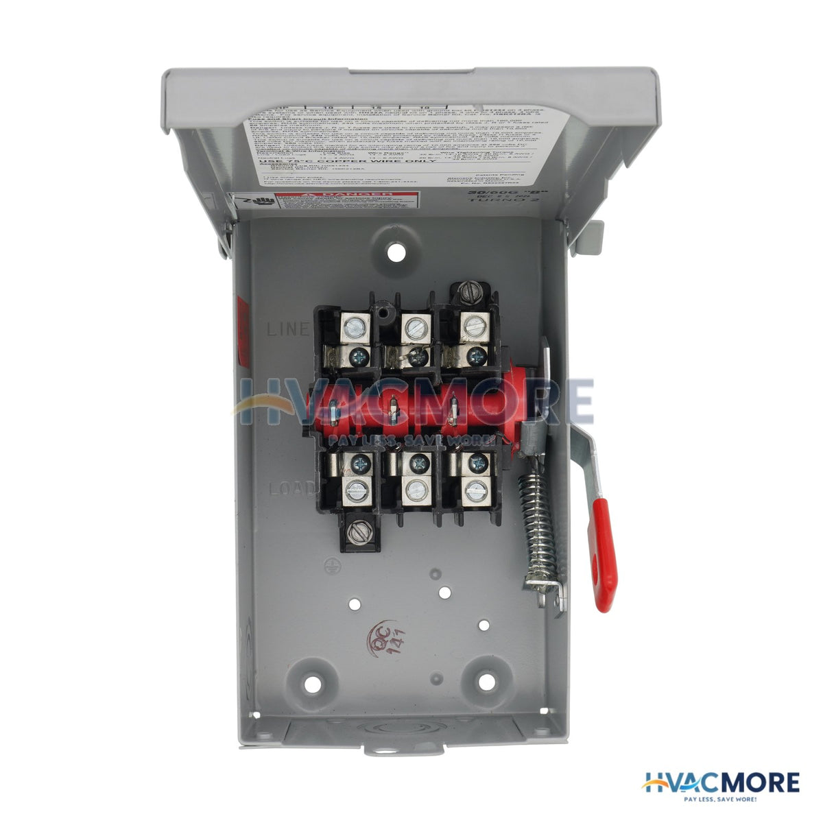 Siemens 60A Low-Voltage VBII Double-Break Enclosed Non-Fused Safety Switch, NEMA 1 Enclosure (240V) GNF322A