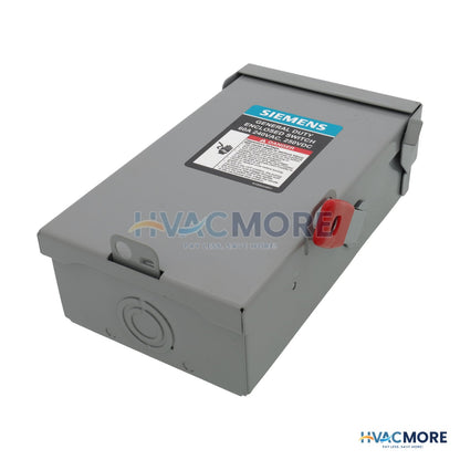 Siemens 60A Low-Voltage VBII Double-Break Enclosed Non-Fused Safety Switch, NEMA 1 Enclosure (240V) GNF322A