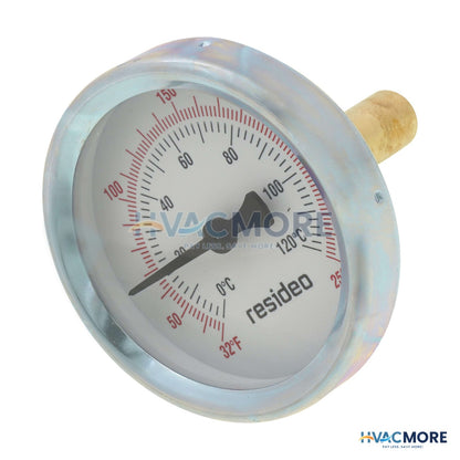 Resideo 1/2" NPT Connection Thermometer W/ 2-1/2" Dial Size GT162