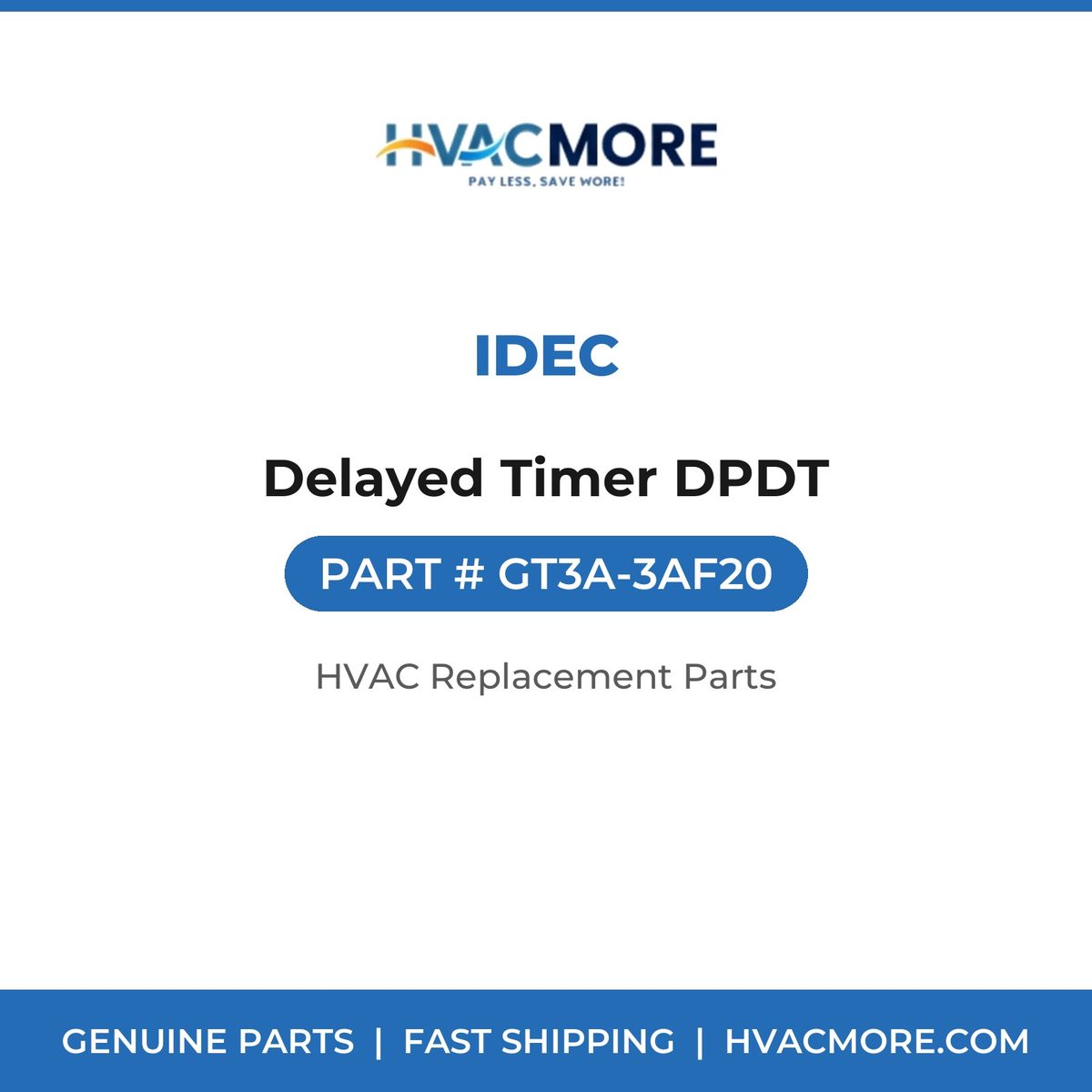 IDEC Delayed Timer DPDT GT3A-3AF20