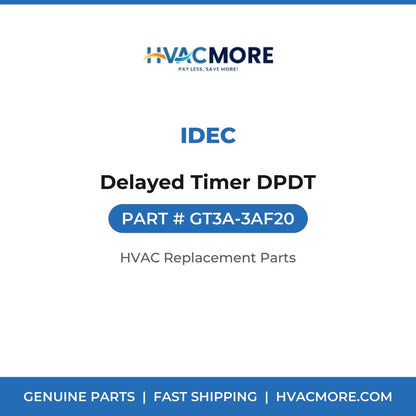IDEC Delayed Timer DPDT GT3A-3AF20
