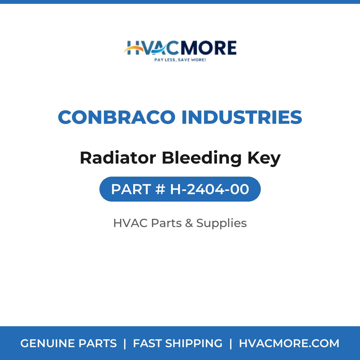 Conbraco Industries Radiator Bleeding Key H-2404-00