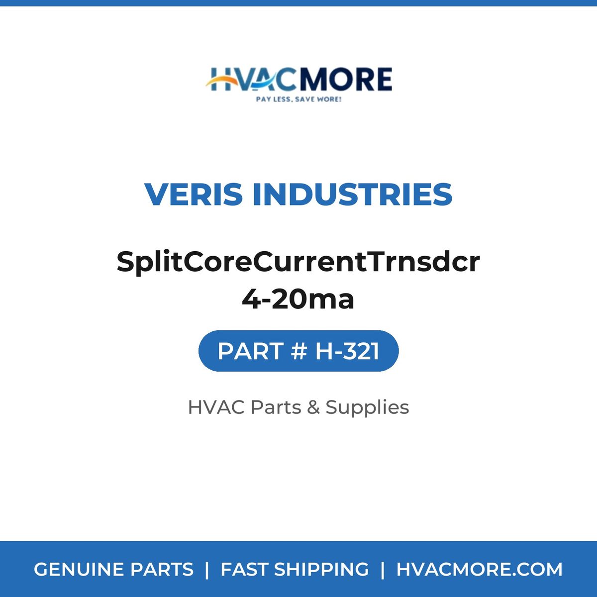 Veris Industries SplitCoreCurrentTrnsdcr 4-20ma H-321