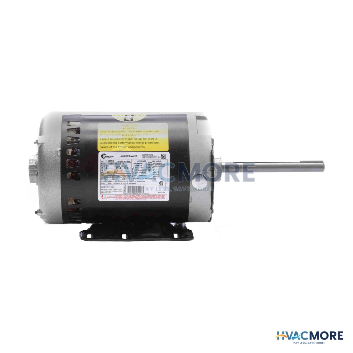 Century 6-1/2" JuggerNaut Condenser Motor (2 HP, 460/208-230V, 1140 RPM) H1052AV1