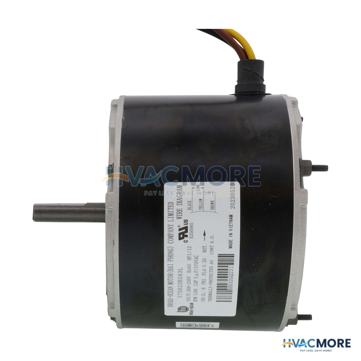 Carrier 1/12 HP CW 208-230V 1100 RPM 39FR Condenser Fan Motor HB32GQ231