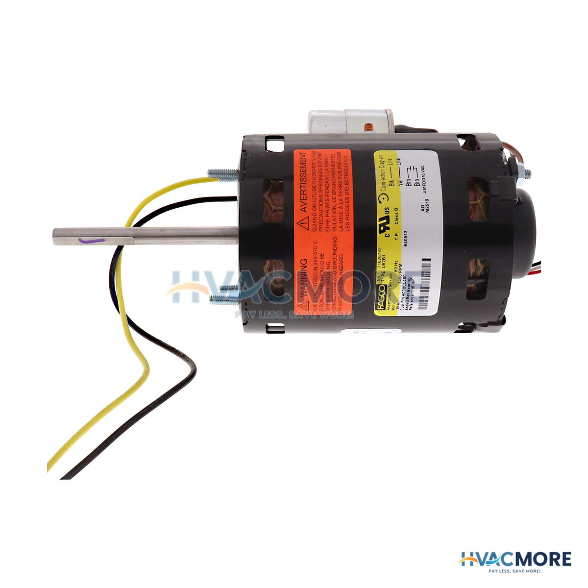 Carrier 460V Ind. Motor, 1/6 HP 3450 RPM HC30CL460